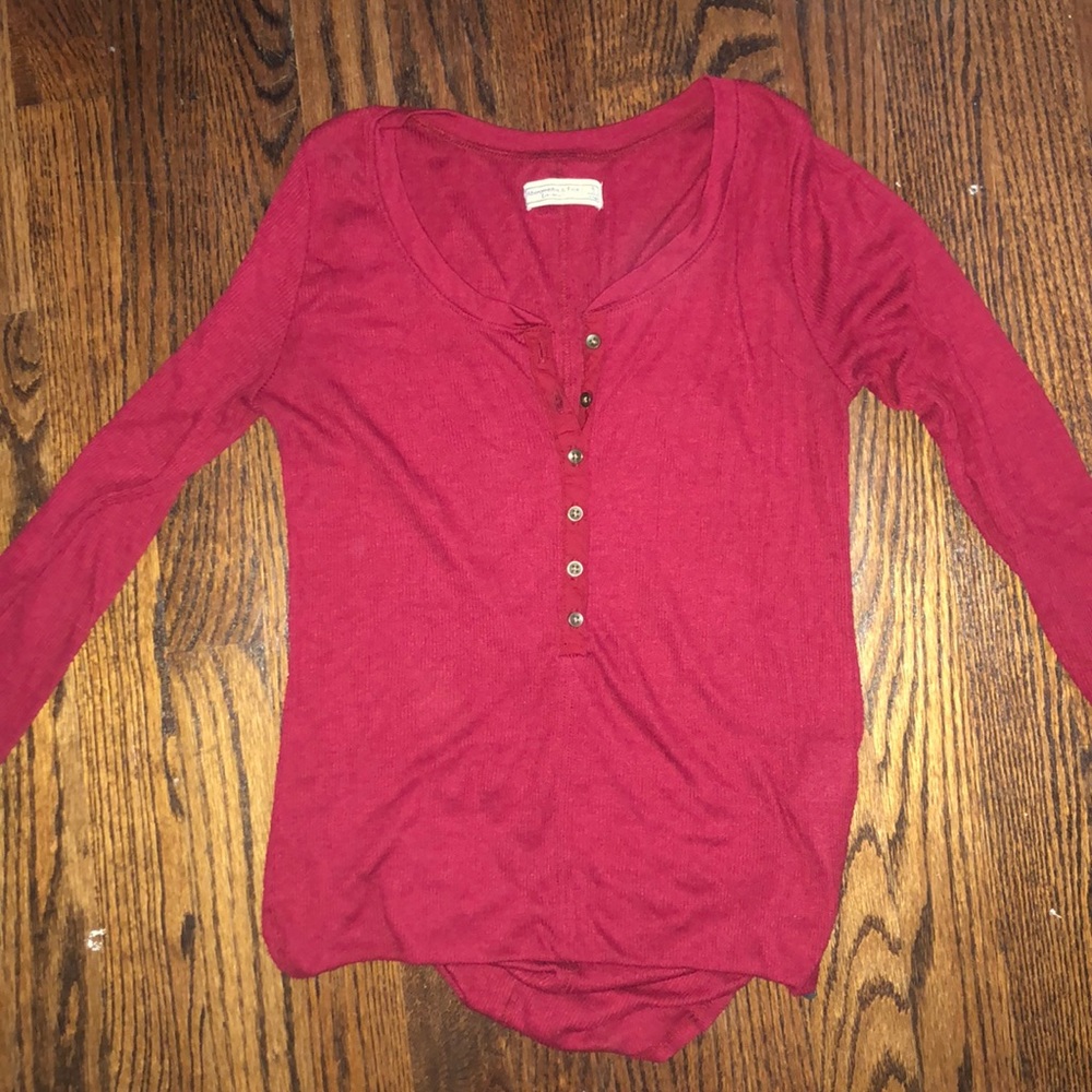abercrombie and fitch long sleeve button up